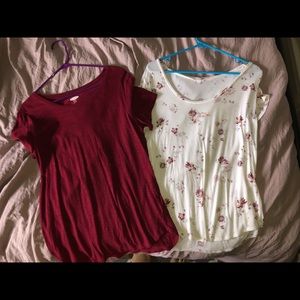 2 short sleeve shirts